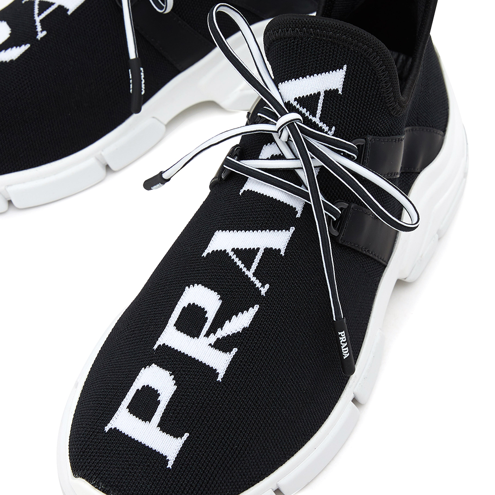 프라다(PRADA) 로고 여자 니트 스니커즈 1E344L 3V98 F0967