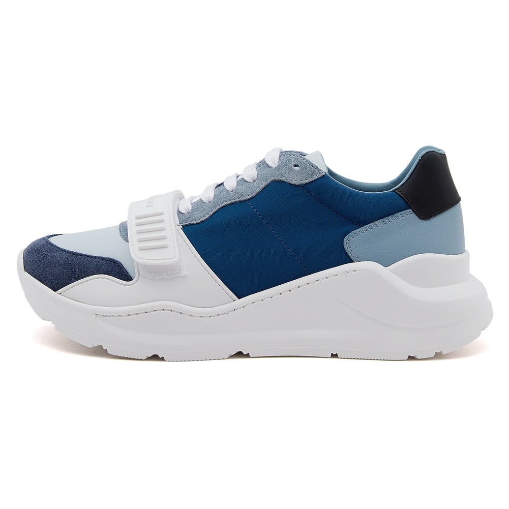 버버리(BURBERRY) 스웨이드 네오프렌 남자 스니커즈 REGIS M LOW 8005366