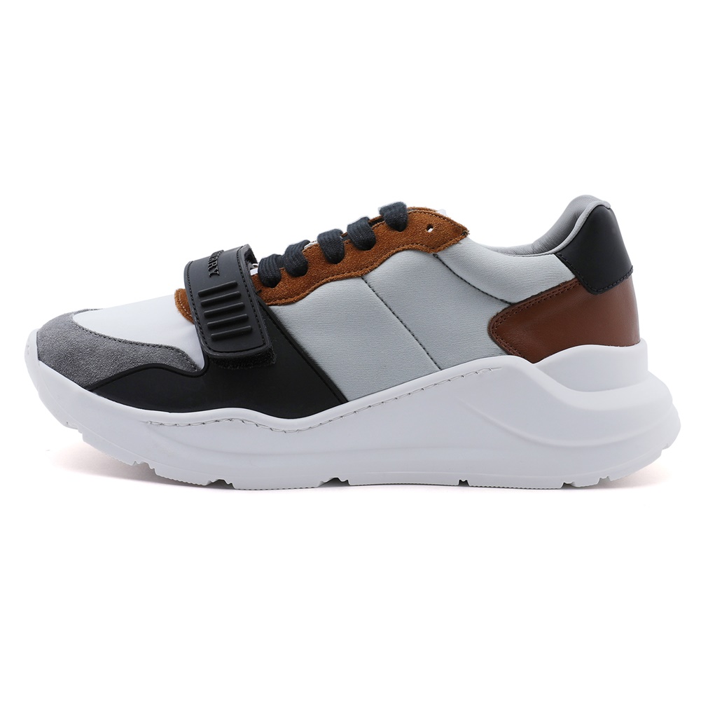 버버리(BURBERRY) 스웨이드 네오프렌 남자 스니커즈 REGIS M LOW 8005367