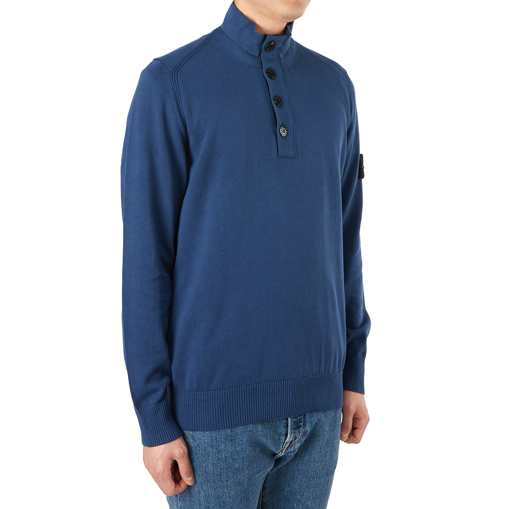 스톤아일랜드(STONE ISLAND) 와펜 반집업 남자 니트 7015519B2 V0028