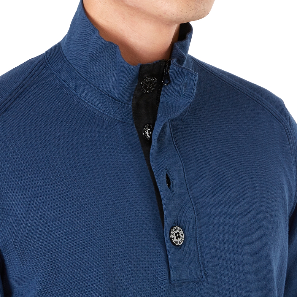 스톤아일랜드(STONE ISLAND) 와펜 반집업 남자 니트 7015519B2 V0028
