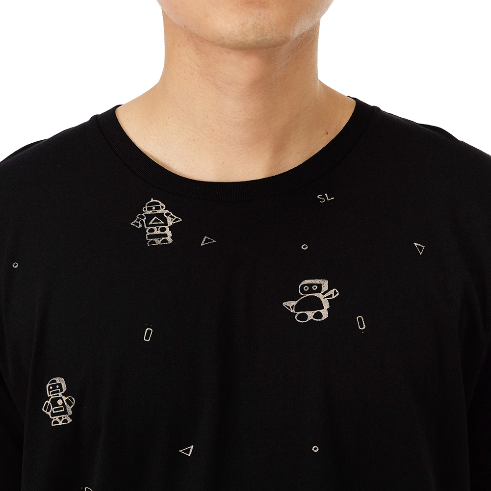 생로랑(SAINT LAURENT PARIS) 로봇 남자 반팔티셔츠 547994 YB2YV 1095