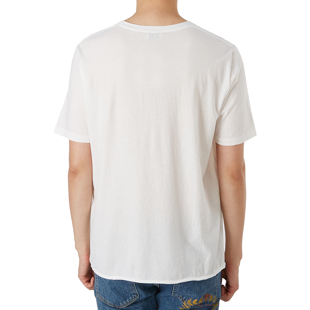 생로랑(SAINT LAURENT PARIS) 애니멀 로고 남자 반팔티셔츠 553378 YBCL2 8486