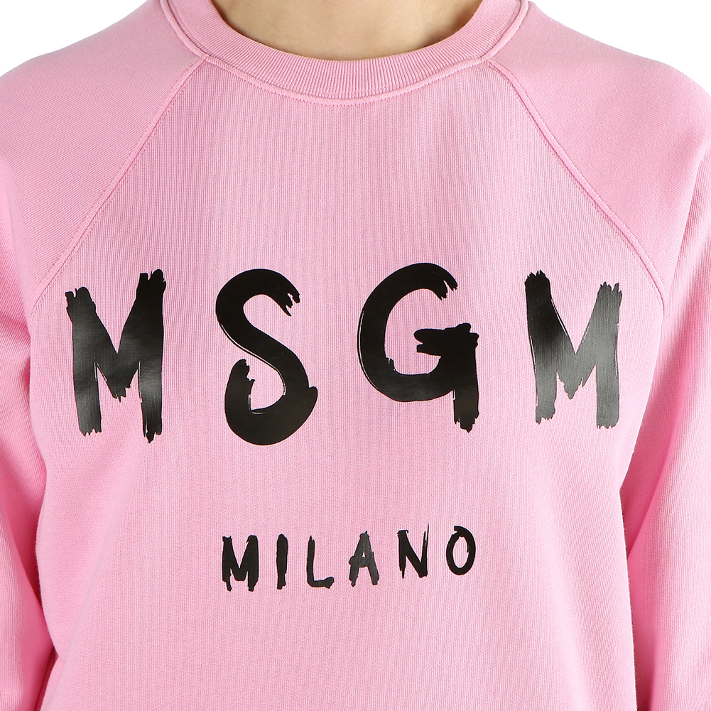 엠에스지엠(MSGM) 로고 여자 긴팔 맨투맨 티셔츠 2642MDM189 195299 12