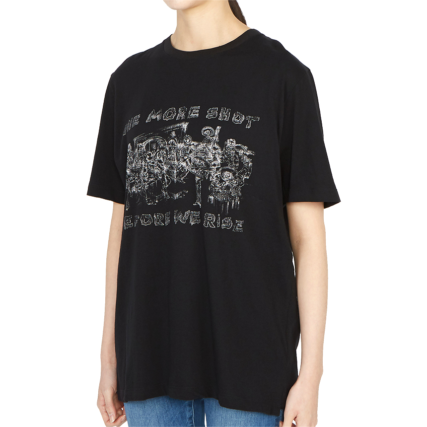 생로랑(SAINT LAURENT PARIS) 원 모어 숏 여자 반팔티셔츠 547929 YB2ZS 1095