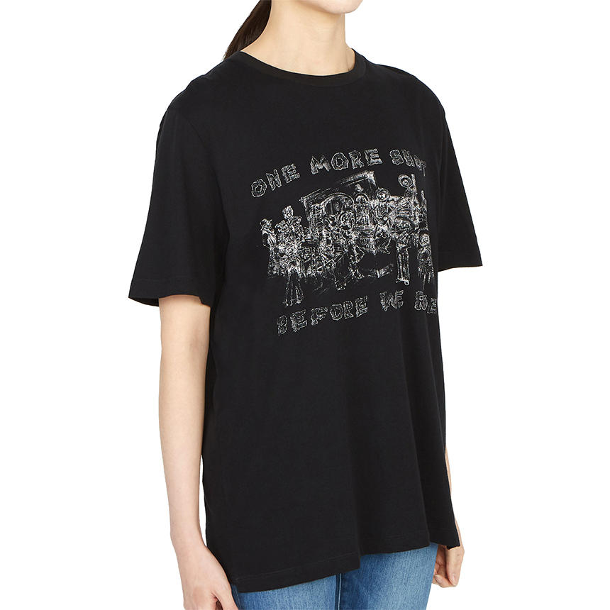 생로랑(SAINT LAURENT PARIS) 원 모어 숏 여자 반팔티셔츠 547929 YB2ZS 1095