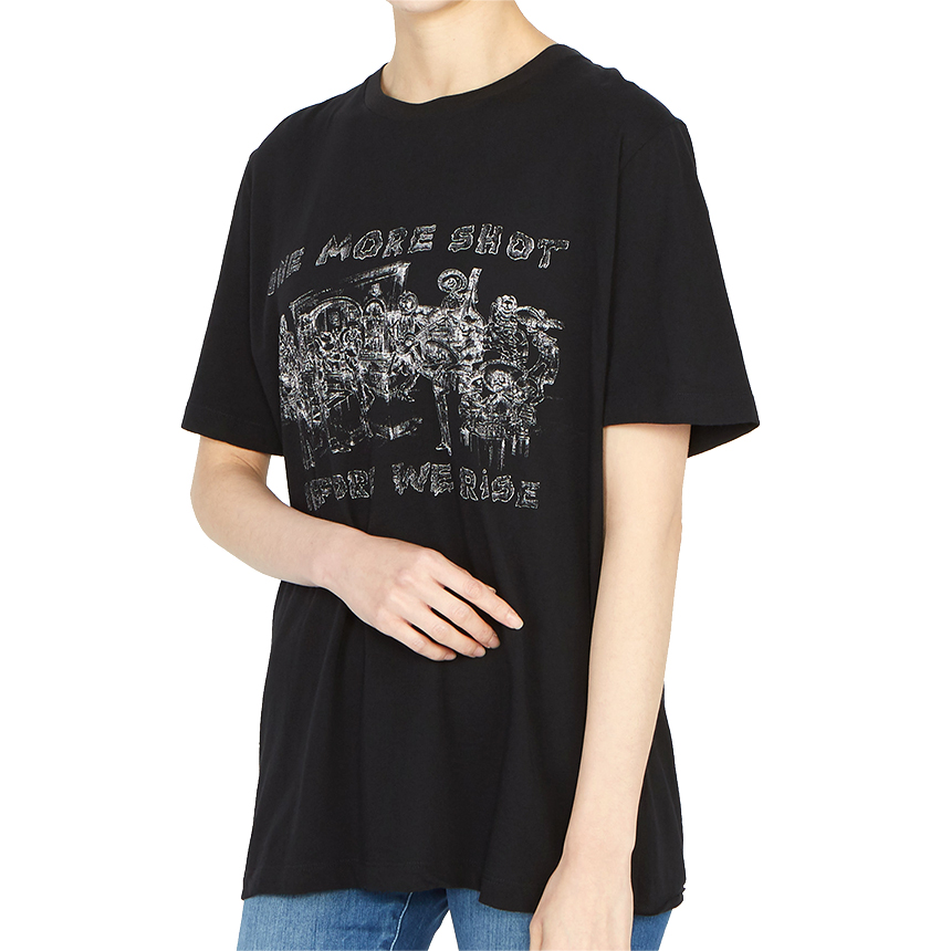 생로랑(SAINT LAURENT PARIS) 원 모어 숏 여자 반팔티셔츠 547929 YB2ZS 1095