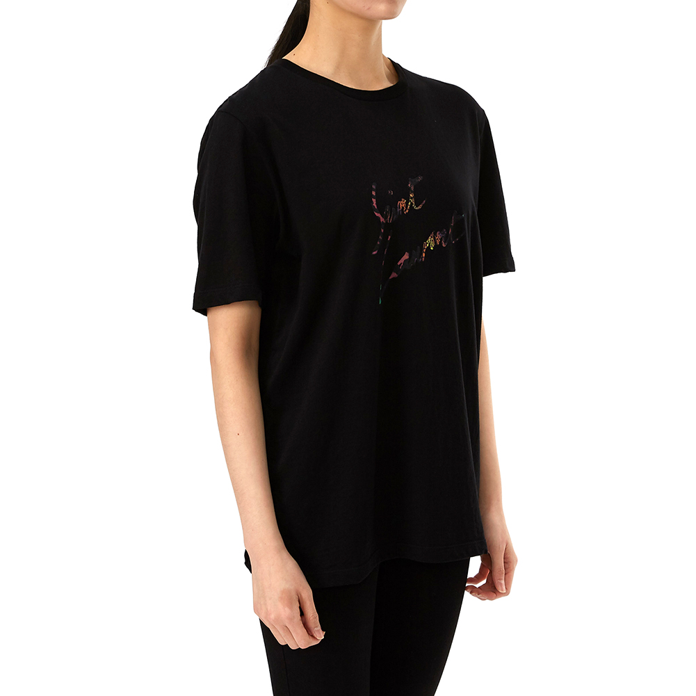 생로랑(SAINT LAURENT PARIS) 애니멀 로고 여자 반팔티셔츠 553438 YBCL2 1068