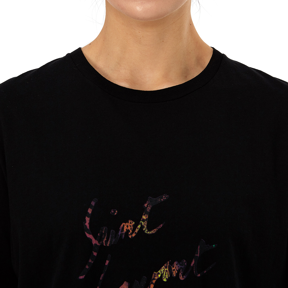 생로랑(SAINT LAURENT PARIS) 애니멀 로고 여자 반팔티셔츠 553438 YBCL2 1068