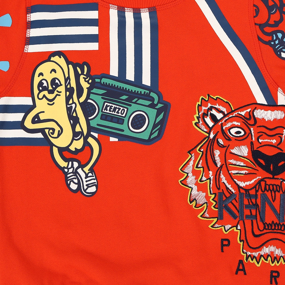 겐조키즈(KENZO KIDS) 왁스 키즈 긴팔 맨투맨 티셔츠 (성인착용가능) KN15528 36 8A12A