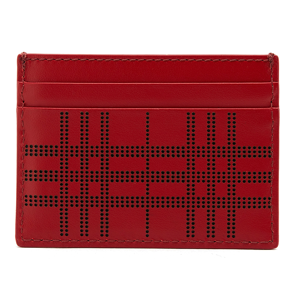 버버리(BURBERRY) 퍼포레이티드 체크 남자 명함/카드지갑 SANDON 8005967
