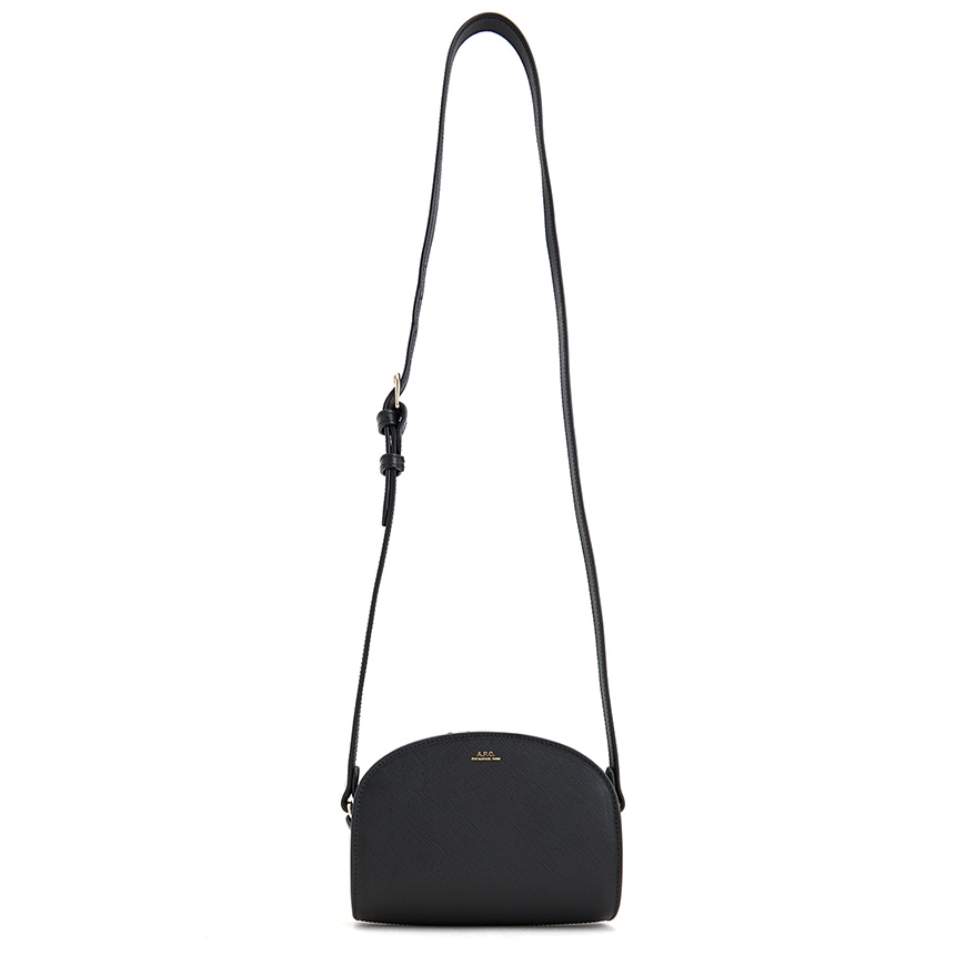 아페쎄(A.P.C.) 데미 룬 미니 여자 숄더백 PXBJQ F61392 LZZ NOIR