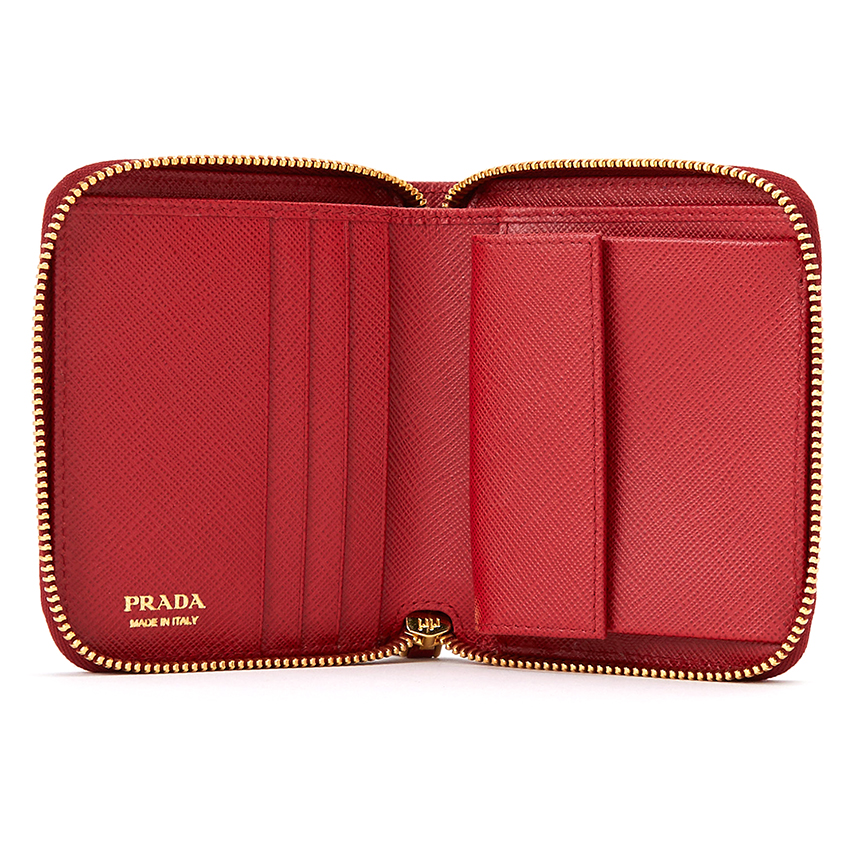 프라다(PRADA) 사피아노 트라이앵글 여자 반지갑 1ML042 QHH F068Z