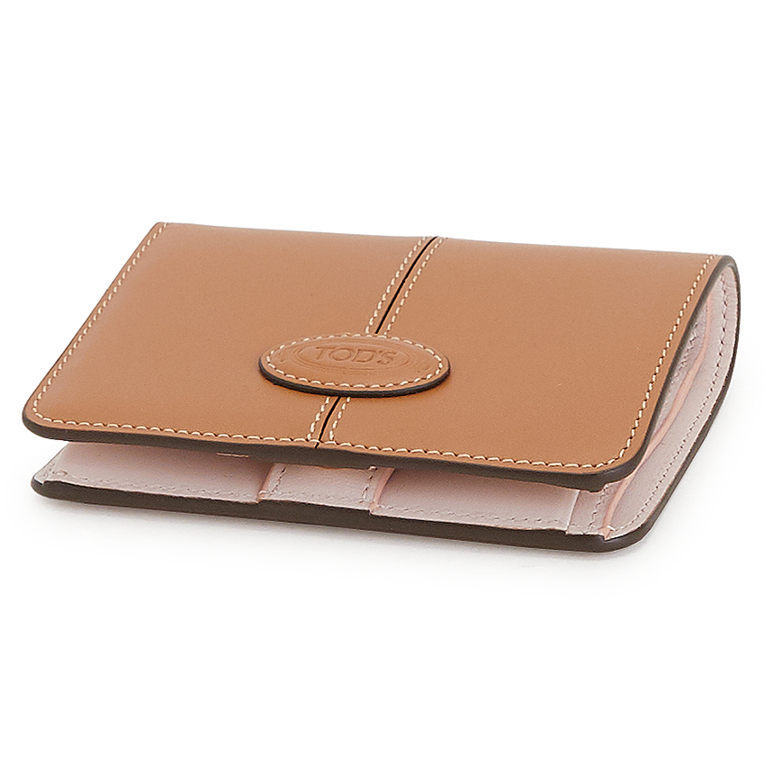 토즈(TODS) 로고 여자 반지갑 XAWDBBB7200RIIS410