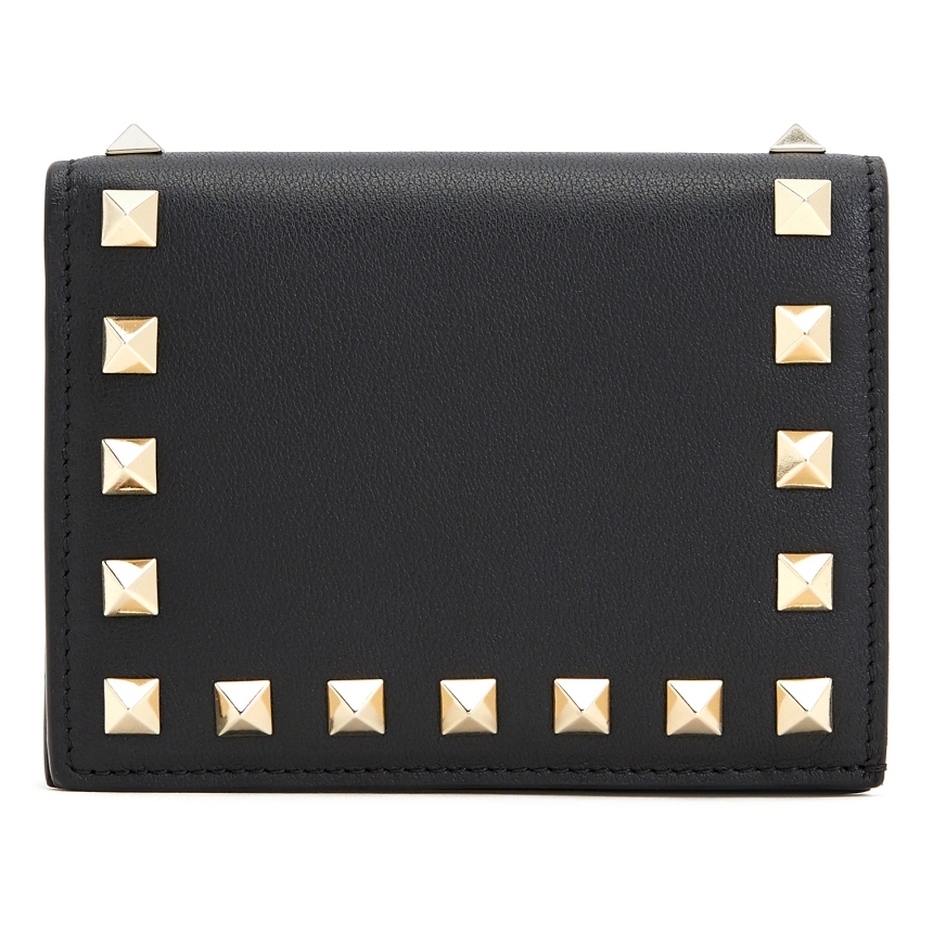 발렌티노(VALENTINO) 락스터드 여자 미니 반지갑 UW0P0P39BOL 0NO