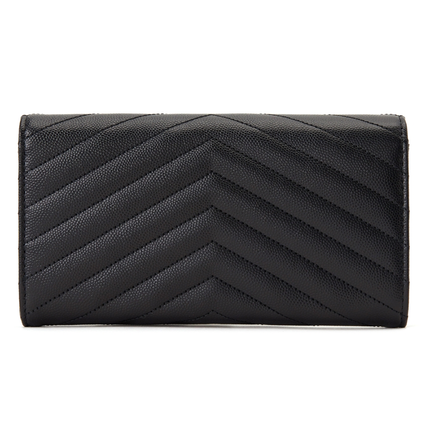 생로랑(SAINT LAURENT PARIS) 모노그램 마틀라세 캐비어 여자 장지갑 372264 BOW01 1000