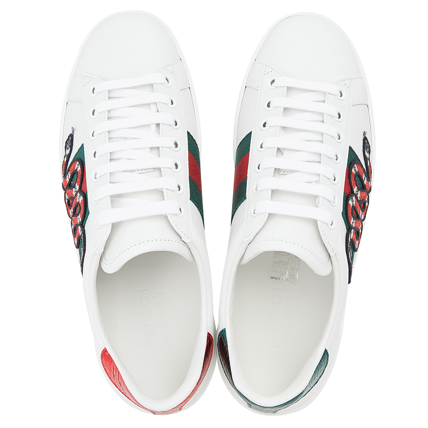 구찌(GUCCI) 에이스 스네이크 남자 스니커즈 456230 02JP0 9064