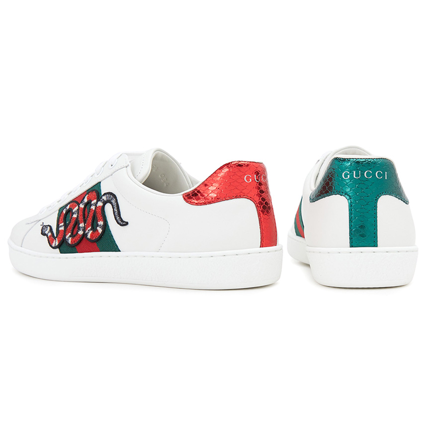 구찌(GUCCI) 에이스 스네이크 남자 스니커즈 456230 02JP0 9064