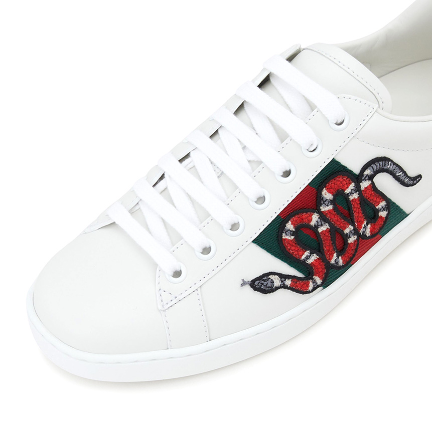 구찌(GUCCI) 에이스 스네이크 남자 스니커즈 456230 02JP0 9064
