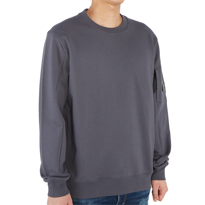 씨피컴퍼니(CP COMPANY) 렌즈 남자 긴팔 기모 맨투맨 티셔츠 레귤러핏 09CMSS039A 005086W 884