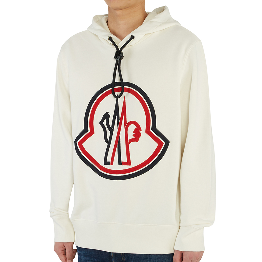 몽클레어(MONCLER) 로고 남자 후드 긴팔 맨투맨 티셔츠 8G74610 80985 034