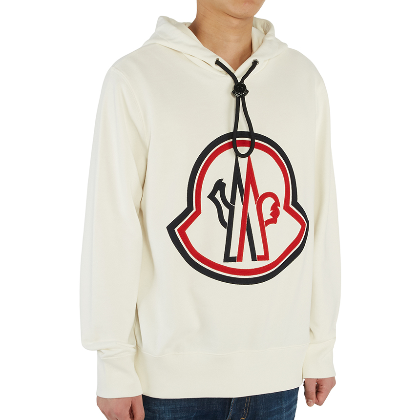 몽클레어(MONCLER) 로고 남자 후드 긴팔 맨투맨 티셔츠 8G74610 80985 034