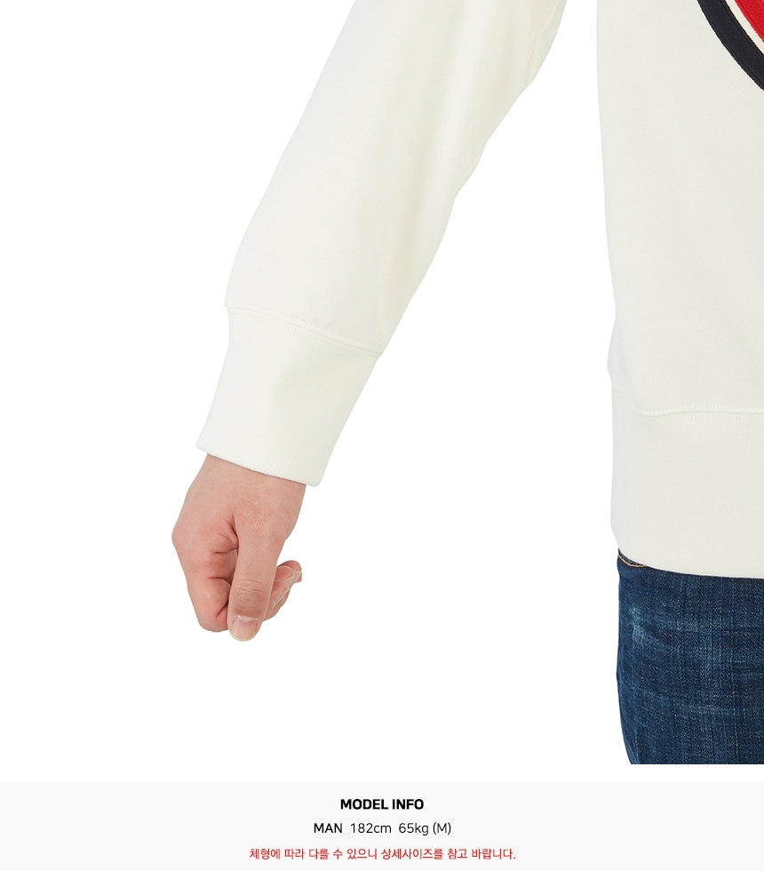 몽클레어(MONCLER) 로고 남자 후드 긴팔 맨투맨 티셔츠 8G74610 80985 034