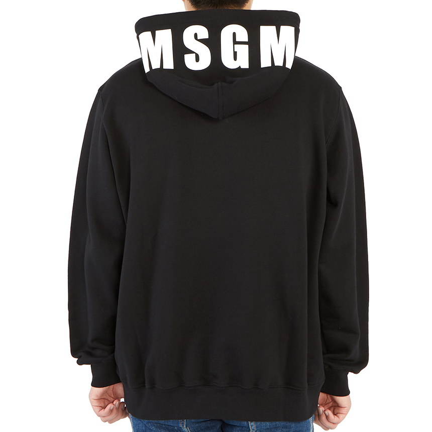 엠에스지엠(MSGM) 로고 남자 후드 긴팔 기모 맨투맨 티셔츠 레귤러핏 2940MM165 207599 99