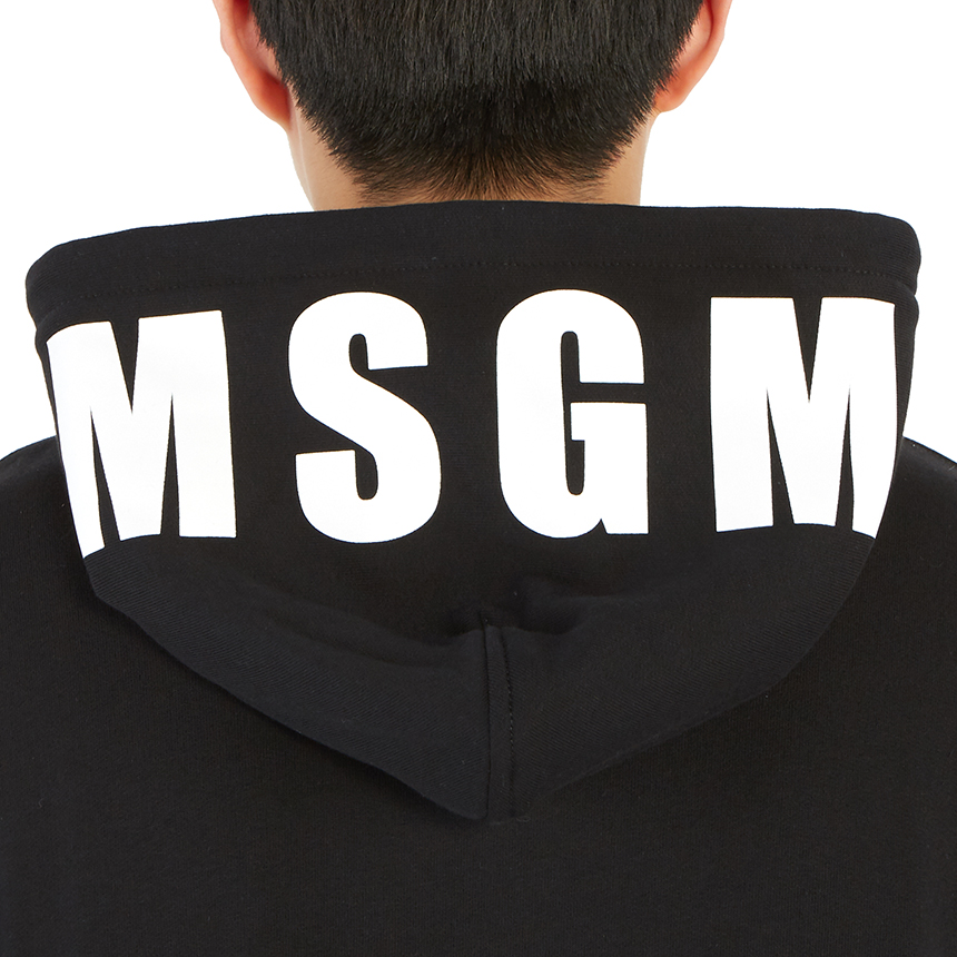 엠에스지엠(MSGM) 로고 남자 후드 긴팔 기모 맨투맨 티셔츠 레귤러핏 2940MM165 207599 99