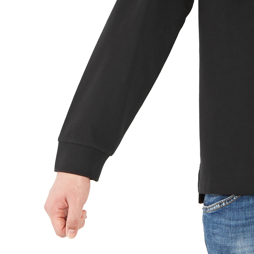 씨피컴퍼니(CP COMPANY) 로고 남자 폴로 긴팔티셔츠 레귤러핏 09CMPL016A 005263W 999