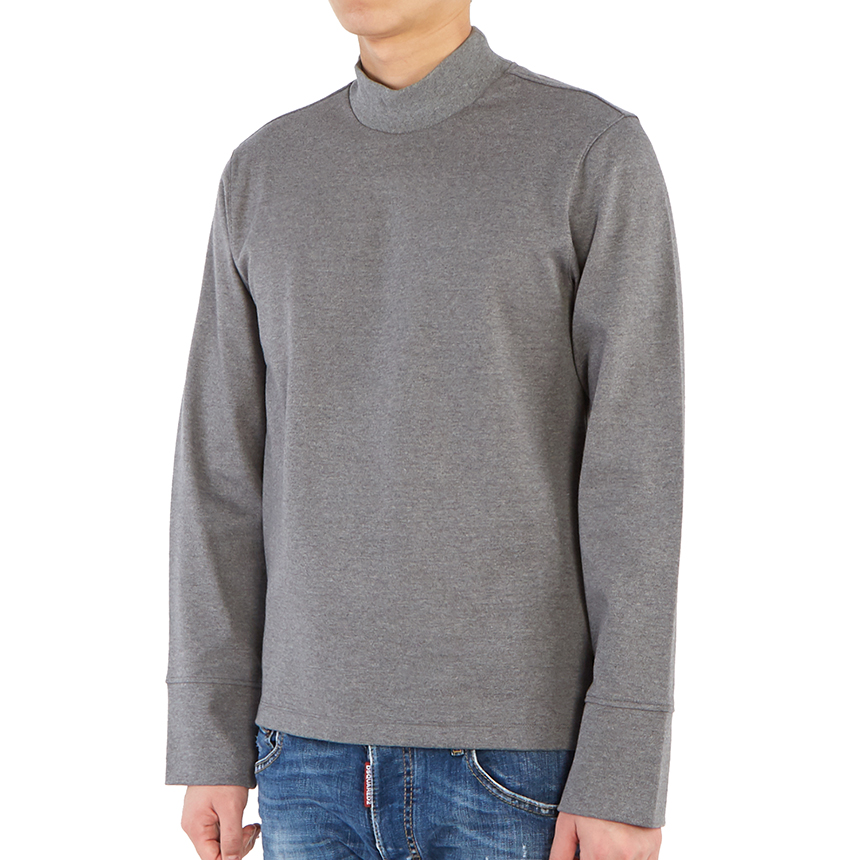 톰브라운(THOM BROWNE) 인터락 남자 모크넥 긴팔티셔츠 MJS118A 06168 035