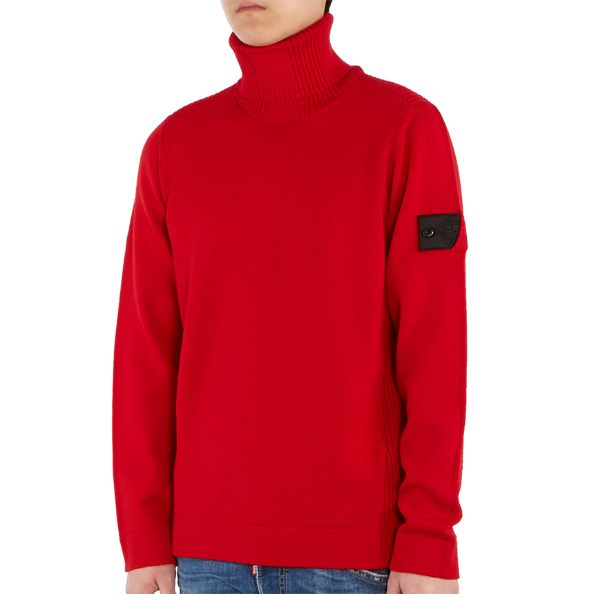 스톤아일랜드(STONE ISLAND) 쉐도우 프로젝트 와펜 남자 울 터틀넥 니트 7319510A5 V0010