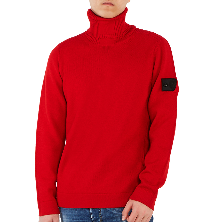 스톤아일랜드(STONE ISLAND) 쉐도우 프로젝트 와펜 남자 울 터틀넥 니트 7319510A5 V0010