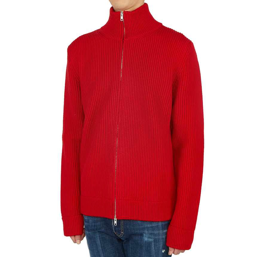 메종마르지엘라(MAISON MARGIELA) 남자 울 집업 가디건 S50GP0143 S16769 314