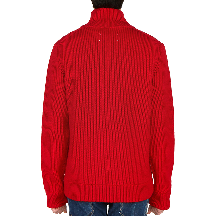 메종마르지엘라(MAISON MARGIELA) 남자 울 집업 가디건 S50GP0143 S16769 314