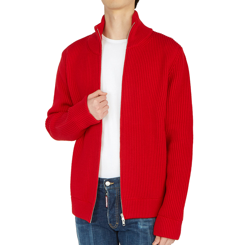 메종마르지엘라(MAISON MARGIELA) 남자 울 집업 가디건 S50GP0143 S16769 314