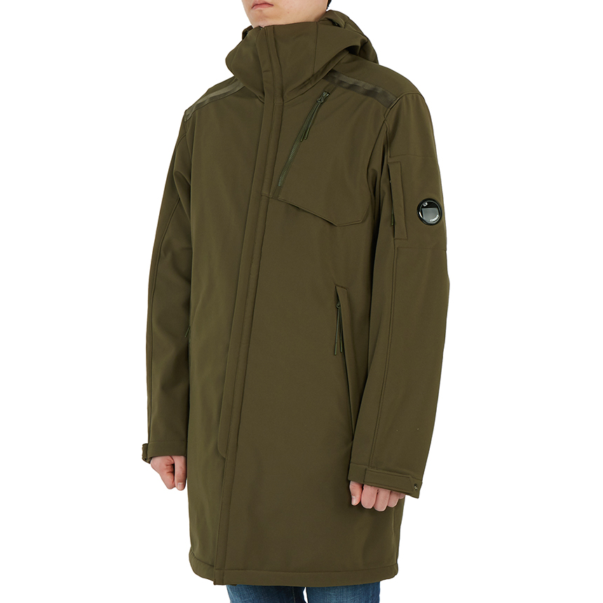 씨피컴퍼니(CP COMPANY) 쉘 렌즈 후드 남자 롱 파카/자켓 09CMOW045A 005784A 683