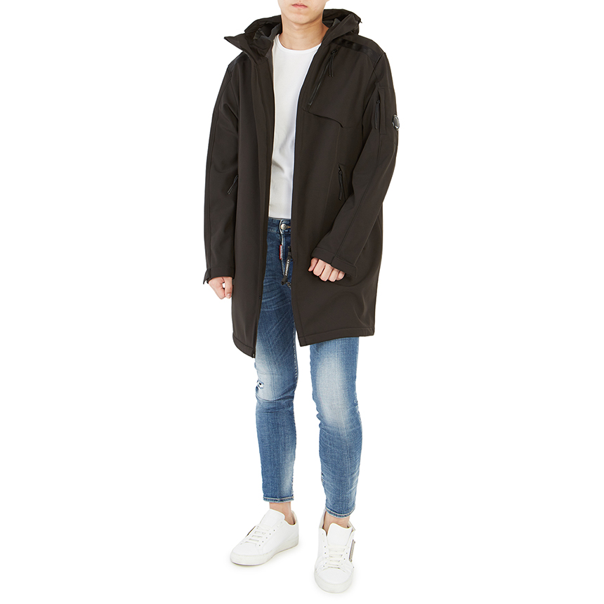 씨피컴퍼니(CP COMPANY) 쉘 렌즈 후드 남자 롱 파카/자켓 09CMOW045A 005784A 999