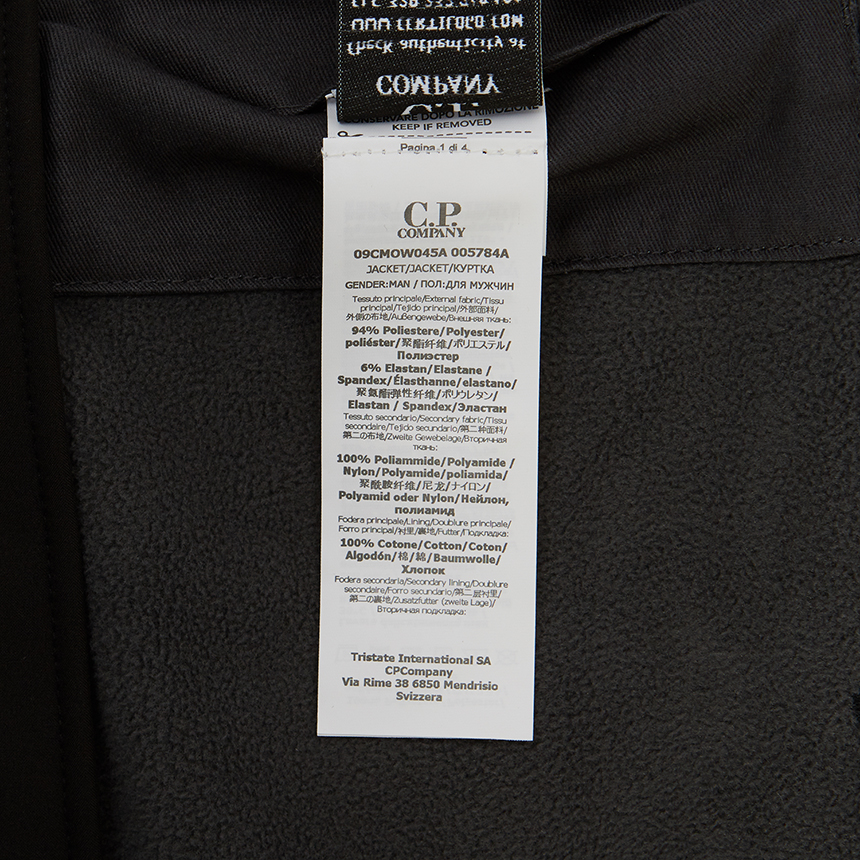 씨피컴퍼니(CP COMPANY) 쉘 렌즈 후드 남자 롱 파카/자켓 09CMOW045A 005784A 999