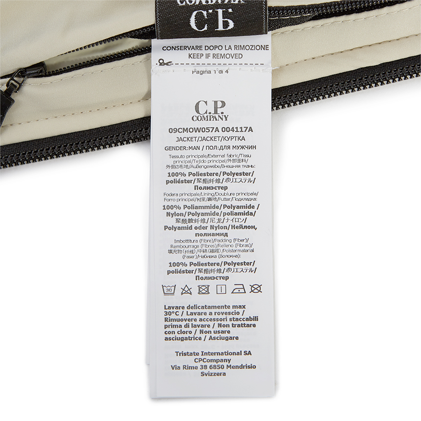 씨피컴퍼니(CP COMPANY) 프로텍 프리마로프트 렌즈남자 패딩 자켓 09CMOW057A 004117A 303