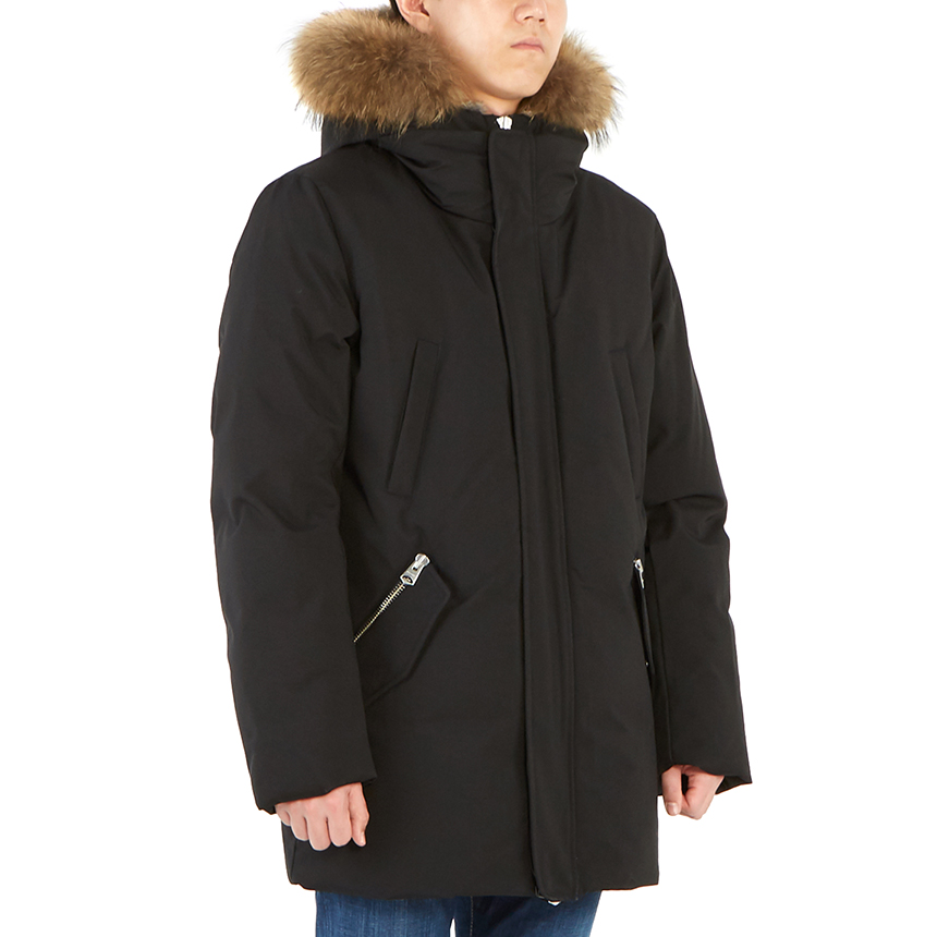 맥케이지(MACKAGE) 에드워드 라쿤퍼남자 패딩 점퍼 코트 EDWARD F BLACK