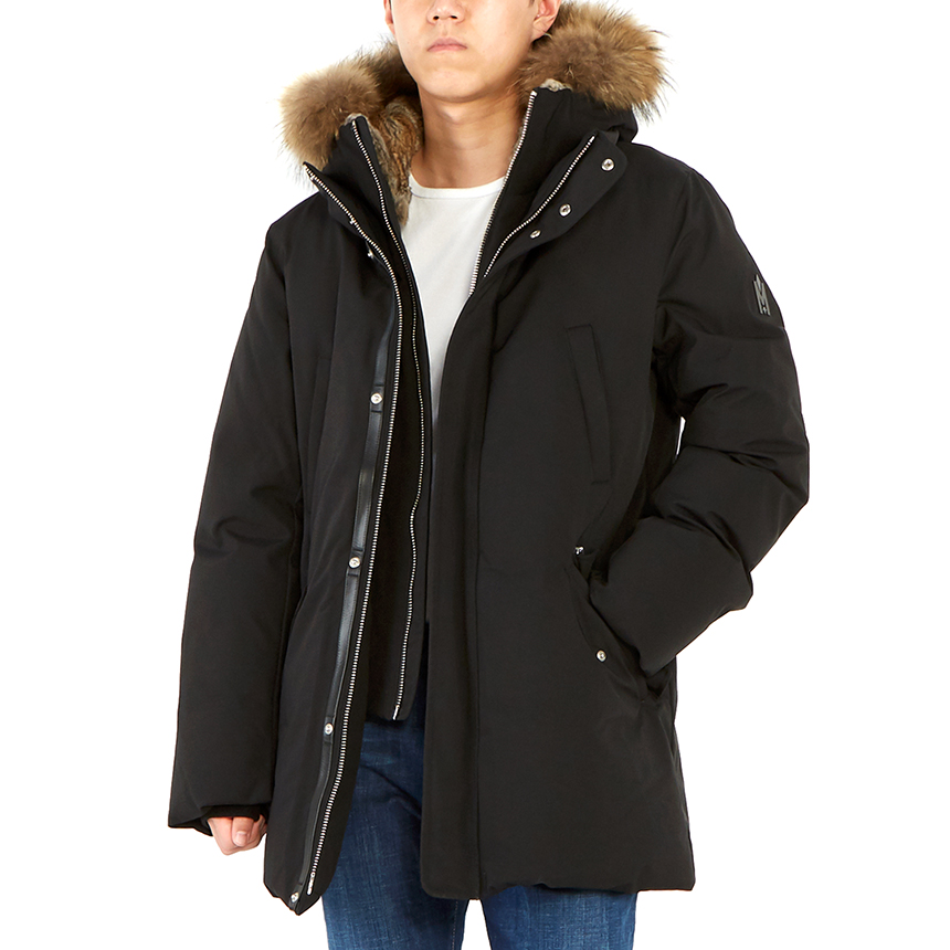 맥케이지(MACKAGE) 에드워드 라쿤퍼남자 패딩 점퍼 코트 EDWARD F BLACK