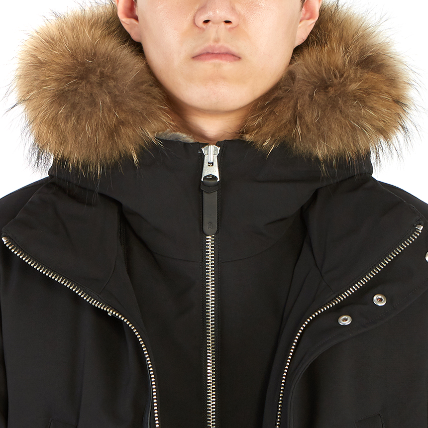 맥케이지(MACKAGE) 에드워드 라쿤퍼남자 패딩 점퍼 코트 EDWARD F BLACK