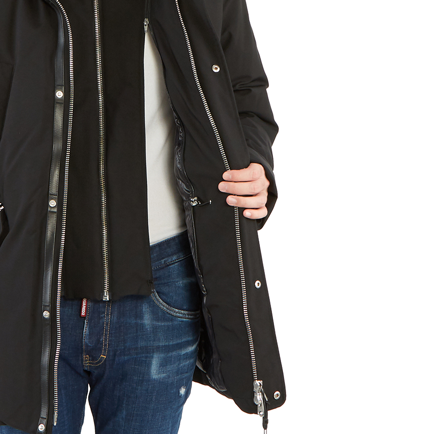 맥케이지(MACKAGE) 에드워드 라쿤퍼남자 패딩 점퍼 코트 EDWARD F BLACK