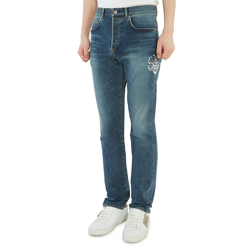 디올옴므(DIOR HOMME) 디올 x 숀 시그니처 꿀벌 남자 진 슬림 핏 013DS03DY988 520