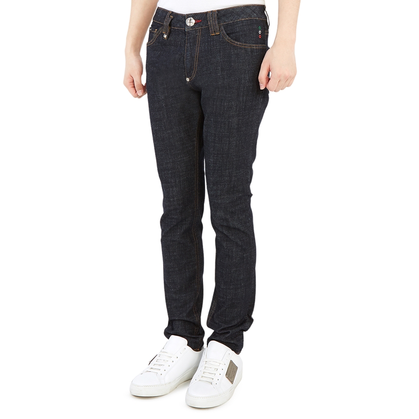 필립플레인(PHILIPP PLEIN) 슬림핏 남자 진 MDT2282 PDE004N 02RH