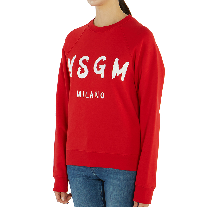엠에스지엠(MSGM) 로고 여자 긴팔 맨투맨 티셔츠 2941MDM89 207799 18