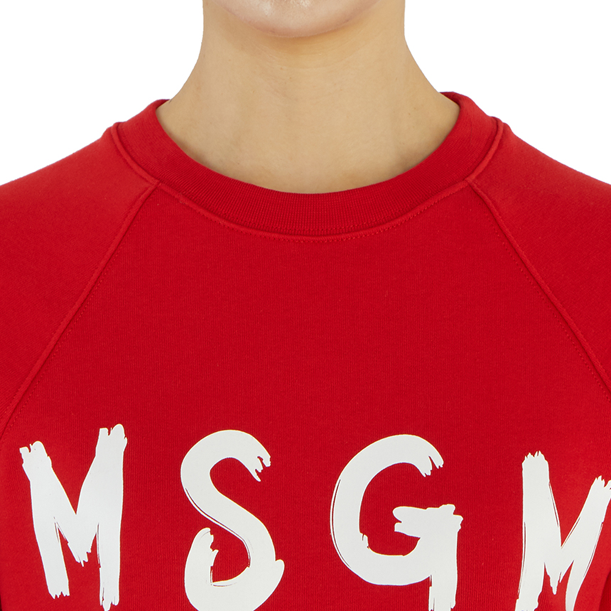엠에스지엠(MSGM) 로고 여자 긴팔 맨투맨 티셔츠 2941MDM89 207799 18