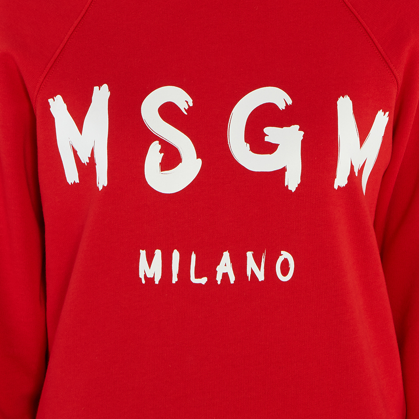 엠에스지엠(MSGM) 로고 여자 긴팔 맨투맨 티셔츠 2941MDM89 207799 18