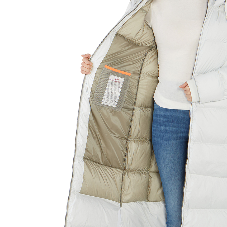 파라점퍼스(PARAJUMPERS) 판다 보이프렌드 여자 롱 패딩 점퍼 PWJCKBY31 OFF WHITE